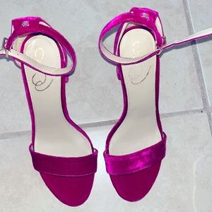 Sam Edelman Yaro block heels Fuchsia sandals